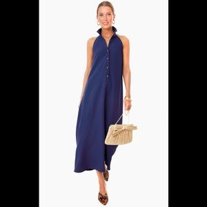 Tuckernuck navy jagger halter dress